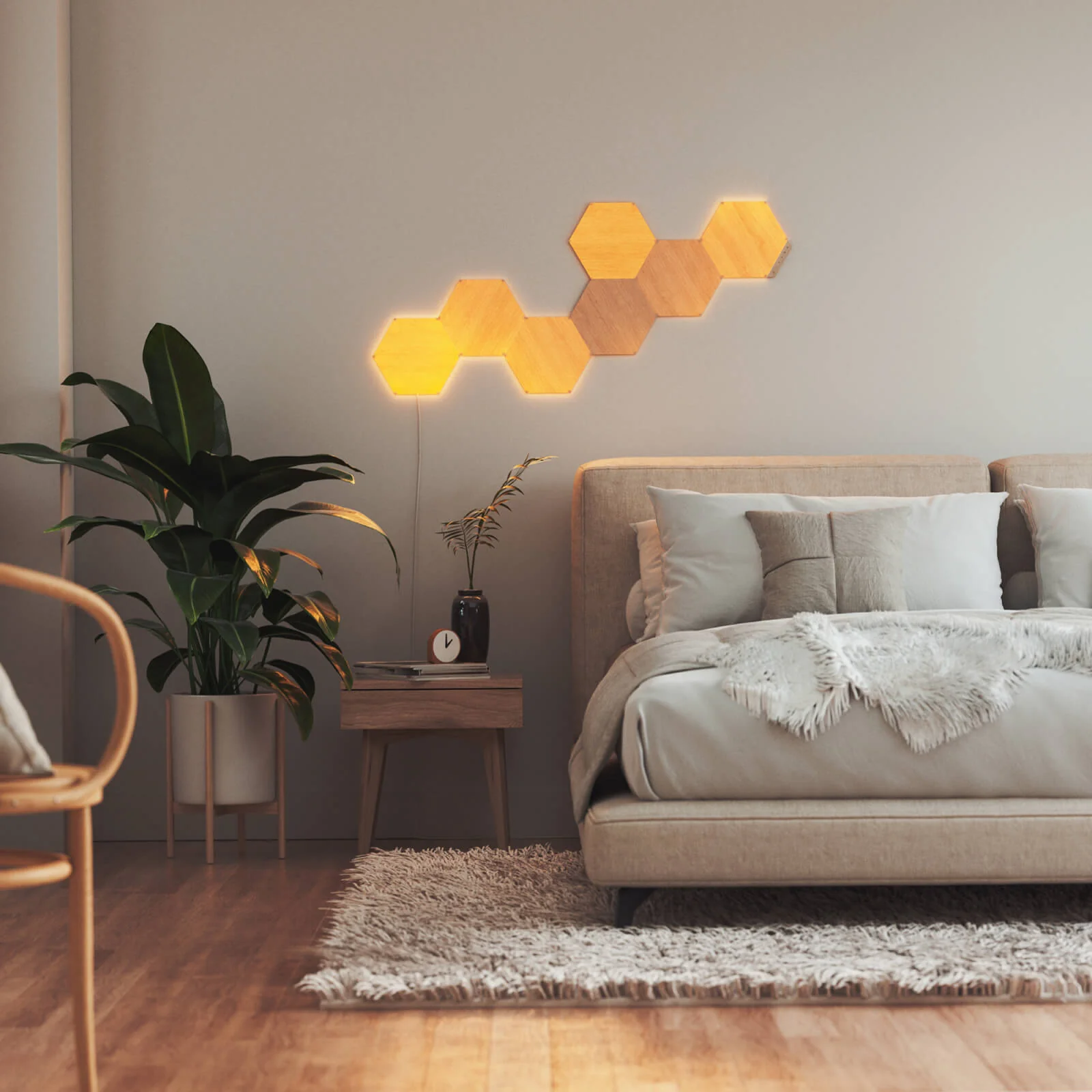 Elements Smarter Kit (7 Panels) | Birchwood Hexagons - Image 3