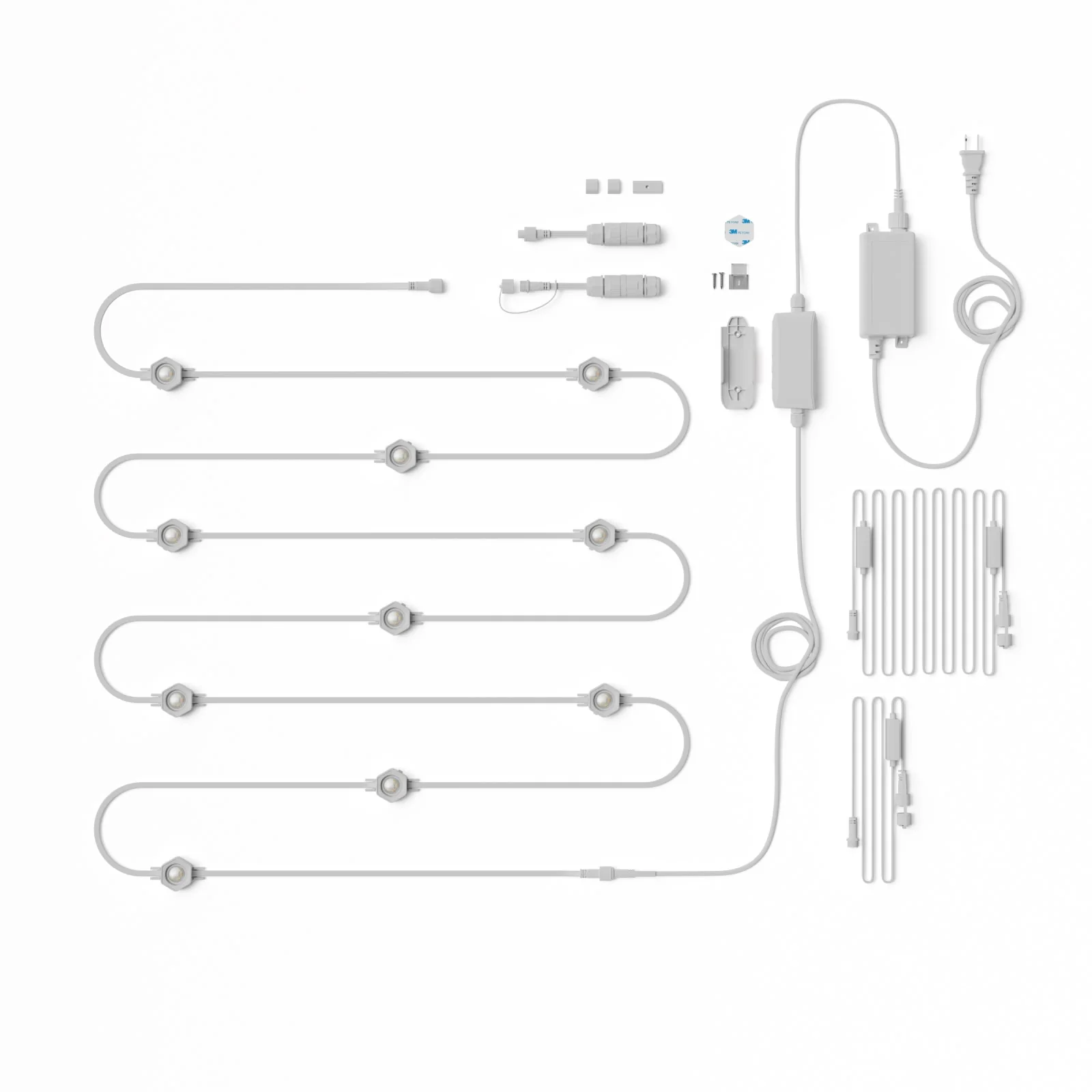 Matter Smart Multicolor Permanent Outdoor Lights Smarter Kit with Side Clips 100ft (30m) - Image 7
